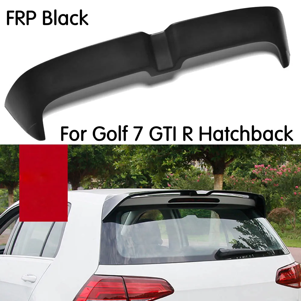 Углеродное волокно/FRP для Golf MK7 задний багажник крыла Спойлер для Volkswagen Golf 7 VII MK 7 GTI R/Golf 7 стандарт 14-17 - Цвет: Коричневый