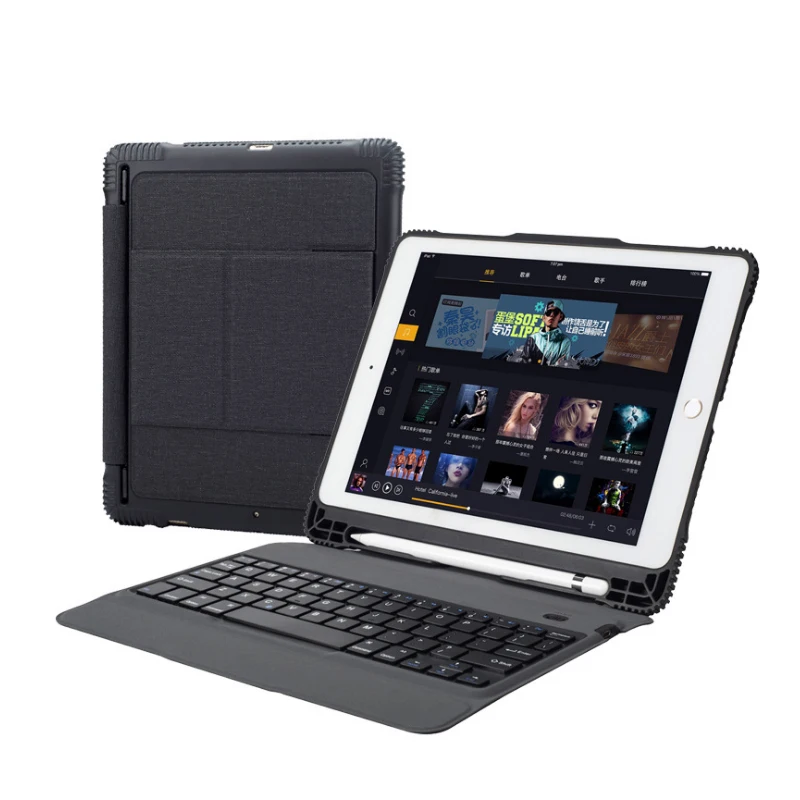 

[NEW] Bluetooth keyboard case for new iPad /iPad Pro/ Air 2 9.7 inch, All-in-one Design Premium leather case +wireless keyboard