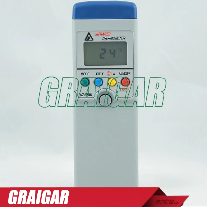

Stick Type Infrared Thermometer, -20 - +420 Centigrade, 8:1 AZ8886