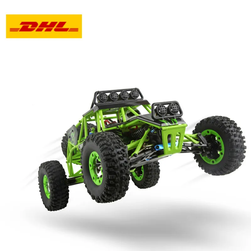 buy 12428 RC Car 50KM H 112 4 WD Crawler 2.4G High Speed RC Off road Car With LED Light RTR 05033