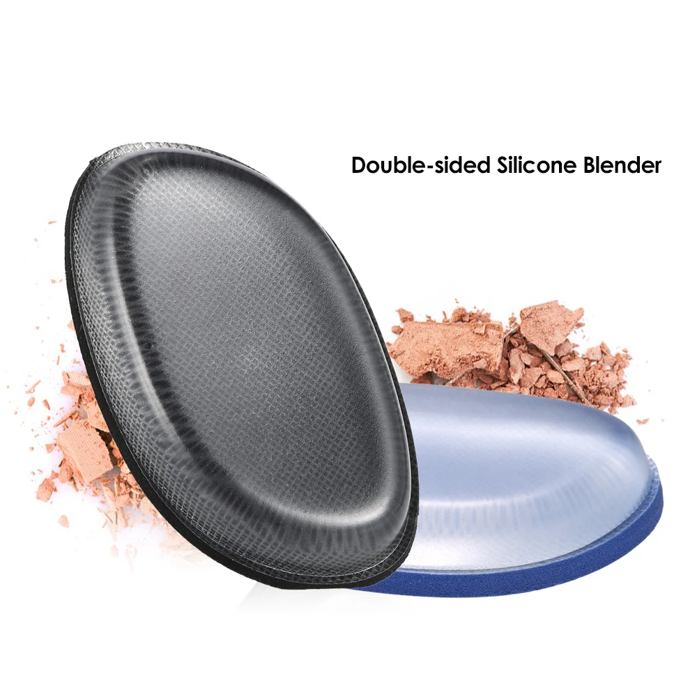 Двухсторонний силиконовый пуф для макияжа для основы BB крем для лица нелатексный косметический порошок слоеный Макияж инструмент