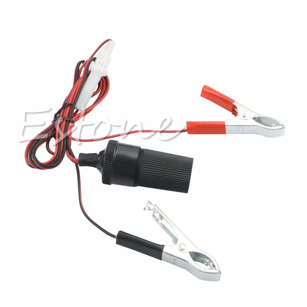 

12V Car Battery Terminal Clip-on Power Socket Adapter Adaptor
