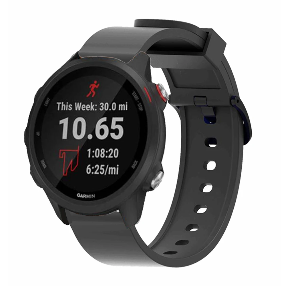 Ремешок для часов Garmin 245 ремешок силиконовый браслет для Forerunner 245M 645 Vivoactive3 Vivomove HR ремешок для часов 20 мм