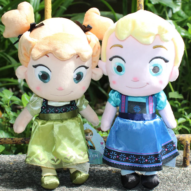 Детские игрушки Disney версии 30 см Q плюшевая кукла Эльзы Анны Холодное сердце Эльза