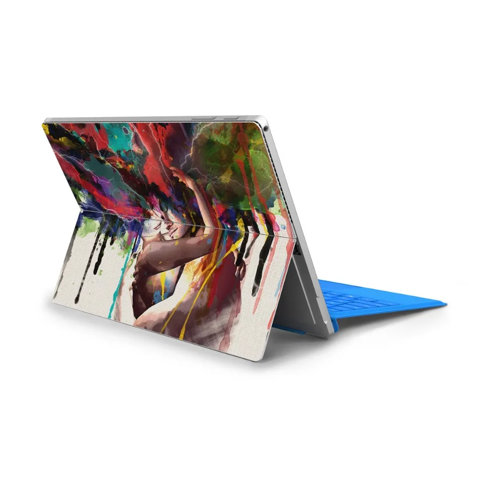 Виниловая наклейка на кожу ноутбука s для microsoft Surface Pro 4 Pro 5 Pro 6 Cool women шаблон полное заднее покрытие блокнот наклейка
