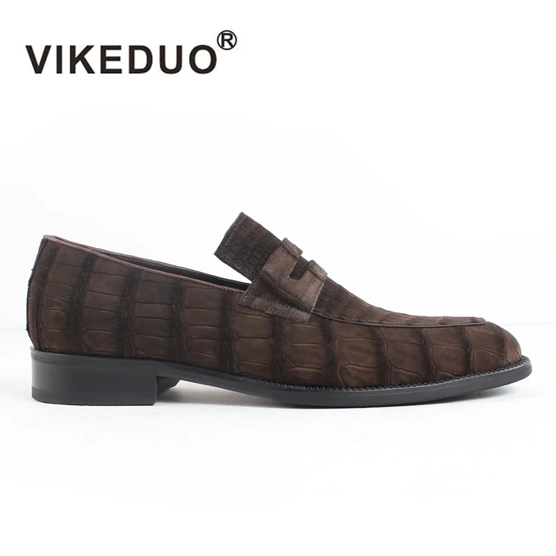 crocodile skin loafers mens