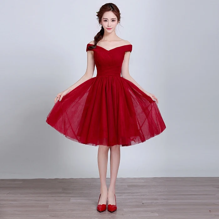 Robe de soiree красное вечернее платье с коротким разрезом и шнуровкой Vestidos de fiesta, платья для выпускного вечера, вечернее платье
