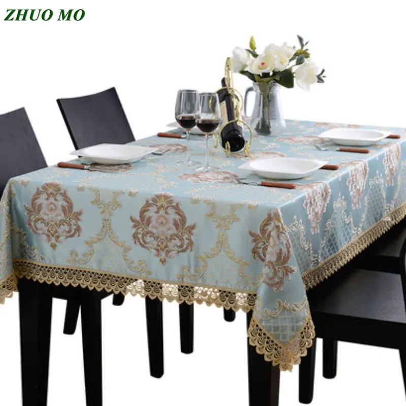 

luxury lace tablecloth Rectangular Table Cloth Cover Wedding decoration Kitchen accessories for Hotel Home Decor Table cover