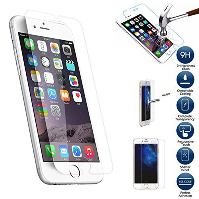 Screen Protector Film 0.3mm Tempered Glass For iPhone 6 Toughened