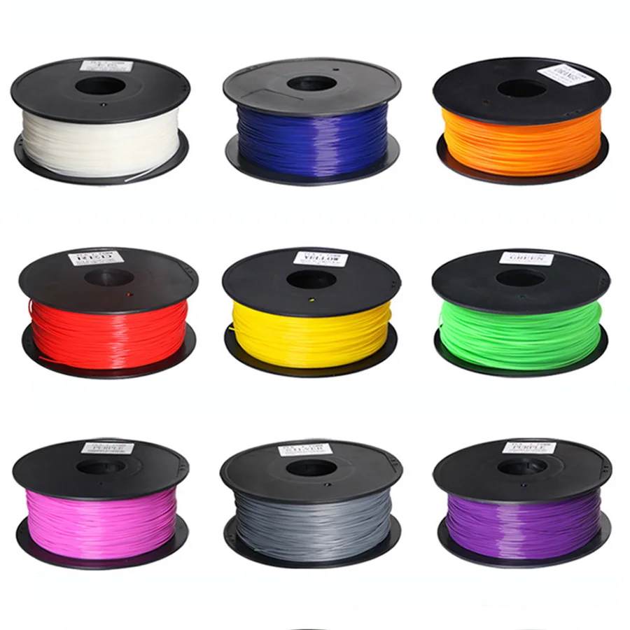 

wholesale Full Colors Optional 3d printer filament PLA 1.75mm 1kg/roll for MakerBot/RepRap/kossel/Createbot 3d printer 3D Pen