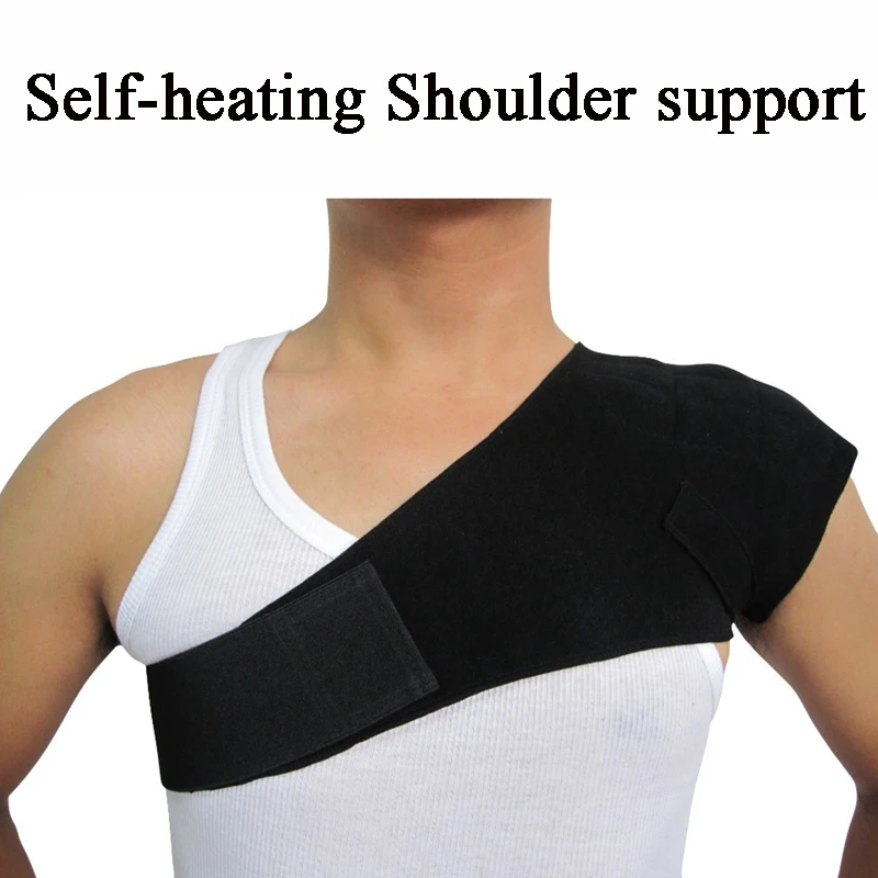 

Shoulder Brace Men Adjustable Left Right Single Shoulder Support Belt Tourmaline Products Magnetic Therapy Pain Bandage H007