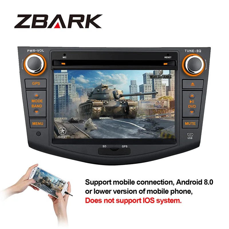 Sale 7" HD Touch Screen 2 din Car stereo Radio DVD Player SWC USB SD GPS For Toyota RAV4 2006 2007 2008 2009 2010 2011 2012 4