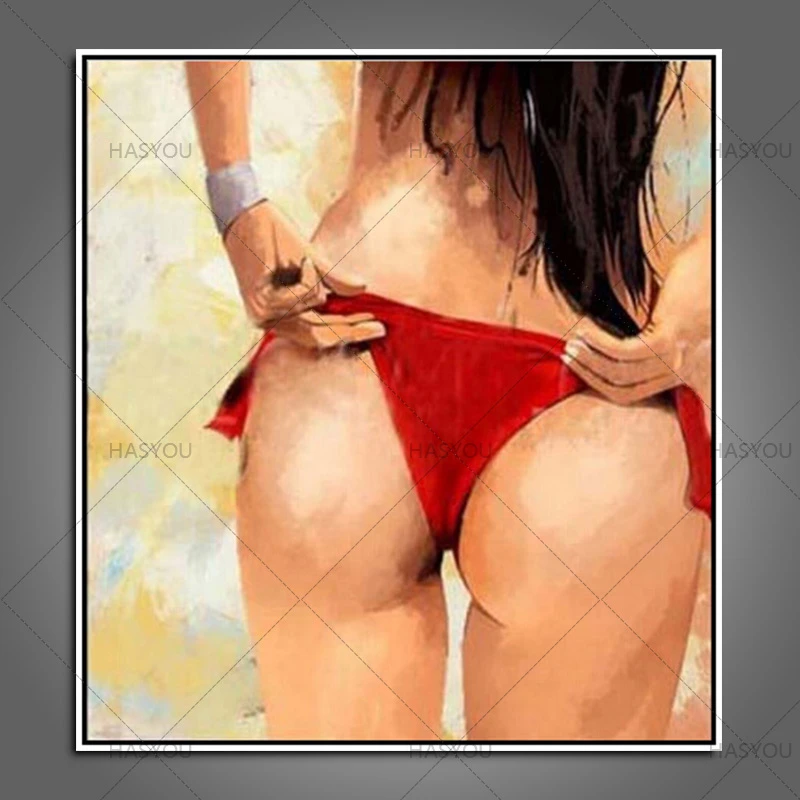 Top Artist 100% Hand painted Modern Abstract Sexy Girl Oil Painting On Canvas handmade Nude Sex Oil Painting For home Decorationoil paintingpaintings on canvasoil painting on canvas