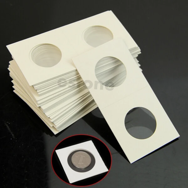 50 шт. картонные держатели для монет|coin album|cardboard coin holderscoin collection holder |