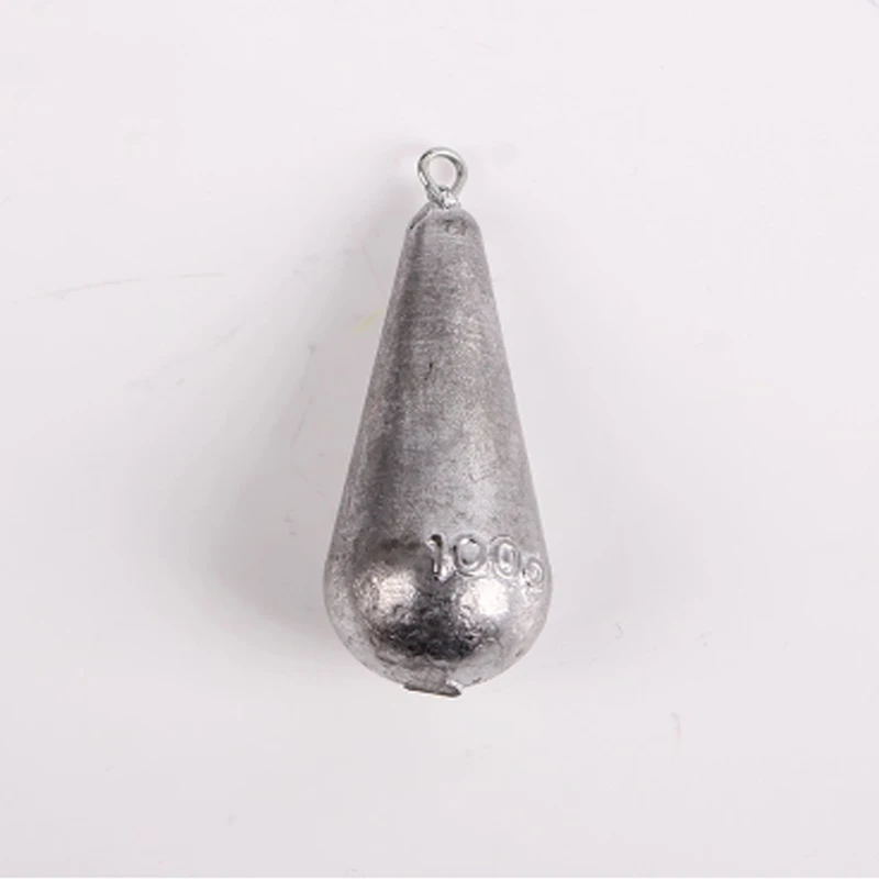 GUGUFISH 5pcs/lot Open Lead Sinker Olive Shaped Accessories For Lure Sea Fishing 5g, 10g,30g, 60g,80g Weight Selling