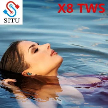 

X8 Touch Control TWS Bluetooth 5.0 Earphone Mini Twins Wireless Earphones Stereo Headset with Microphone IPX7 Waterproof Earbuds