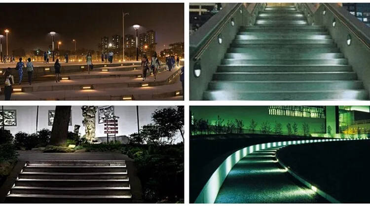 Canto a Casa de Campo Conduziu a Lâmpada do Corredor ao ar Livre à Prova o Envio Gratuito de 3 Quadrado Branco Quente Frio Escada no d' Água w - 13 Luzes e Iluminação