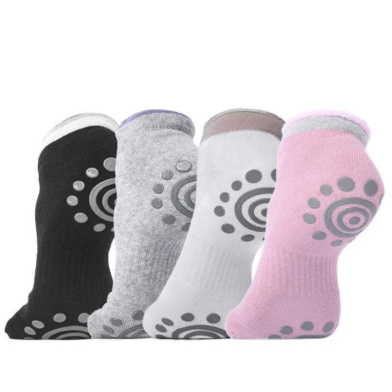 

hirigin Women Fitness Women Professional Socks Anti Slip Rubber Dots Indoor Exercise Socks Latex Pilates Socks