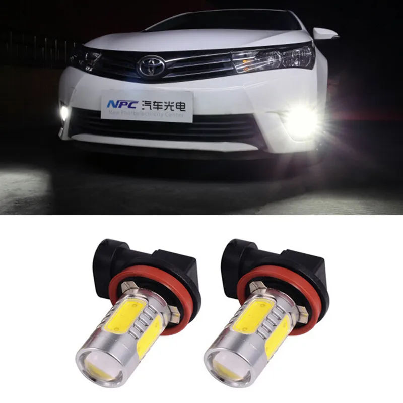 1 pièces H11 xénon blanc 7.5W LED voiture ampoules antibrouillard