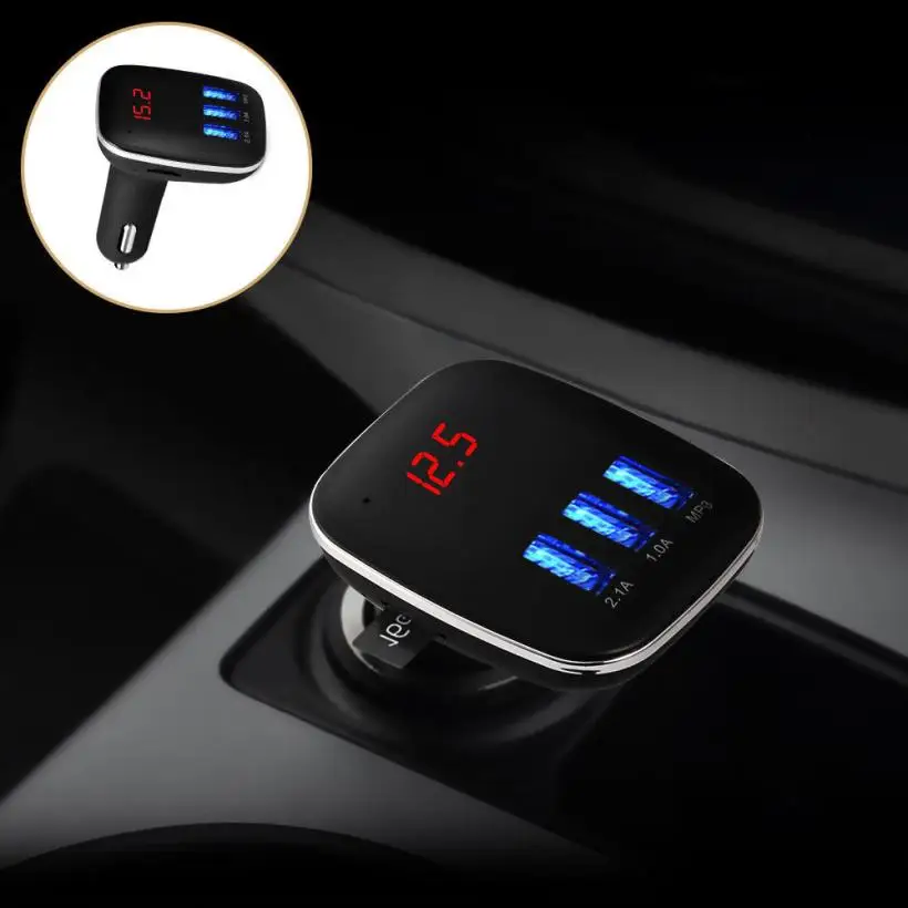 

New Arrival Car Kit Handsfree LCD MP3 Player Radio FM Transmitter Wireless Bluetooth USB/SD dec6