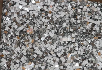 

200pcs 1x1cm square masic mirror sticker , square mirror sticker