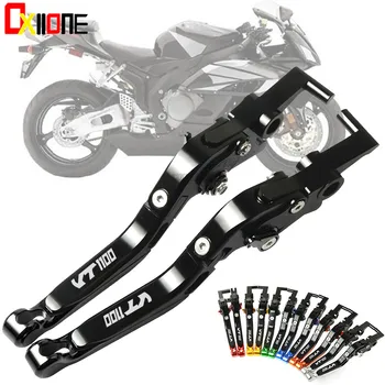 

For Honda VT1100 VT 1100 1995-2007 2004 2005 2006 VT 1100 Motorcycle CNC Aluminum Foldable Brake Clutch Levers with VT1100 logo