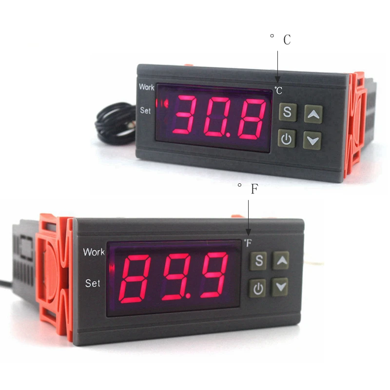 Цифровой термостат KT1210W регулятор температуры C/F температуры/охлаждения