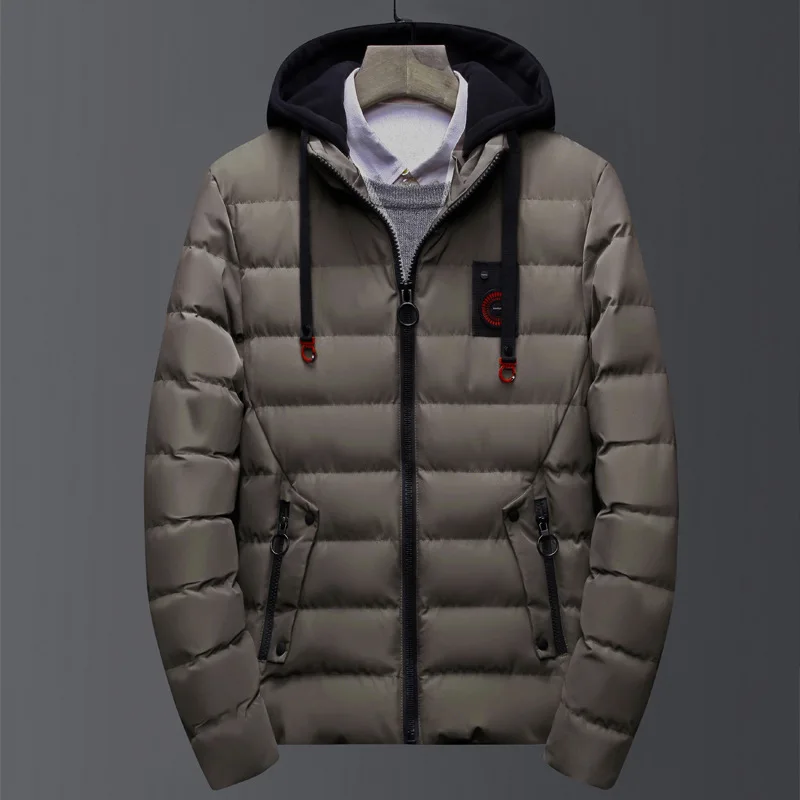 Men Hooded Collar Warm Parkas Winter Jackets 130 | Мужская одежда