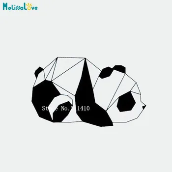 

Novel Design Geometric Cute Panda Cub Wall Decals For Kids Baby Room Nursery Decals Vinyl Art Murals Great Special Gift YY815