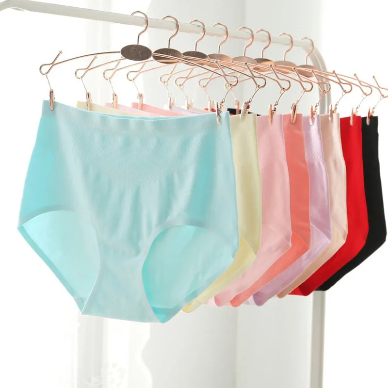 

Sexy stretching short High waist underwear Female Sexy Seamless Ultra-thin Panties Panties Women's Seamless Cotton briefs