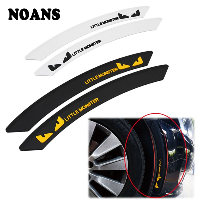 

2X Car Fender Wheel Eyebrow Protector Stickers For Abarth Fiat grande punto 500 ducato Subaru Forester Opel Astra h j g Insignia