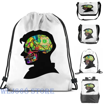 

Funny graphic print shoulder Bags women Alex Turner - Psychedelic Single shoulder backpack travel for men Gym Bag