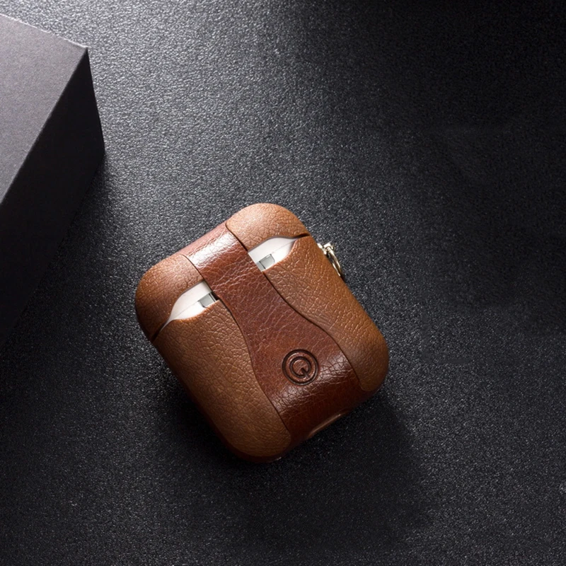 Чехол для Airpods защитная сумка хранения Apple Air Pods чехол чехлы кожа ТПУ с крючком Aipods