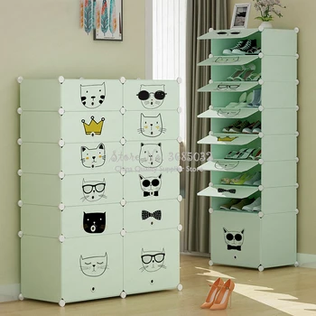 

D,large Shoe Cabinet Dust Proof Shoe Rack Province Space Economy Assembly Multi Function Modern Minimalist Hall Cabinet