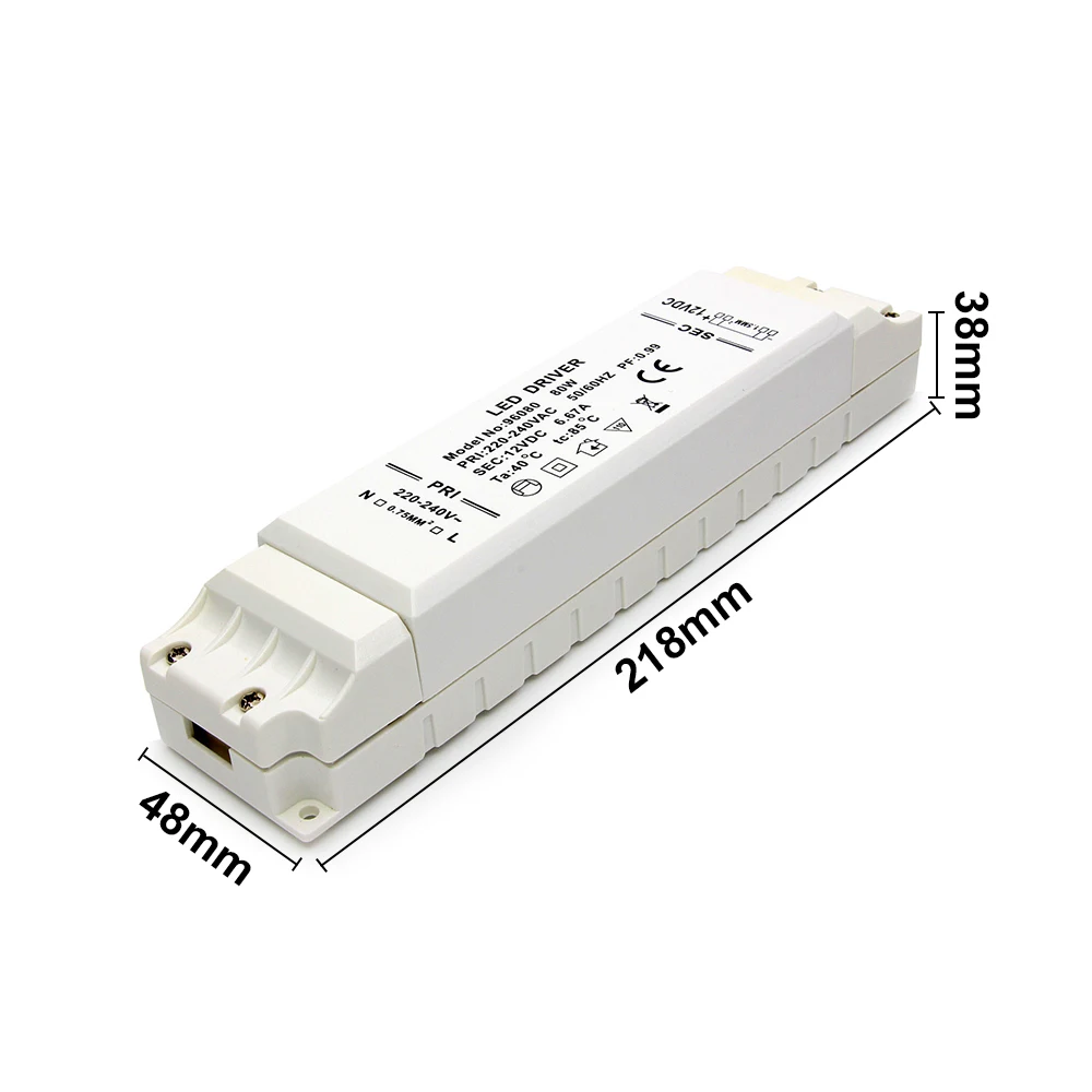 80 Вт Светодиодный драйвер постоянного напряжения вход AC230V/AC110V выход DC12V питание
