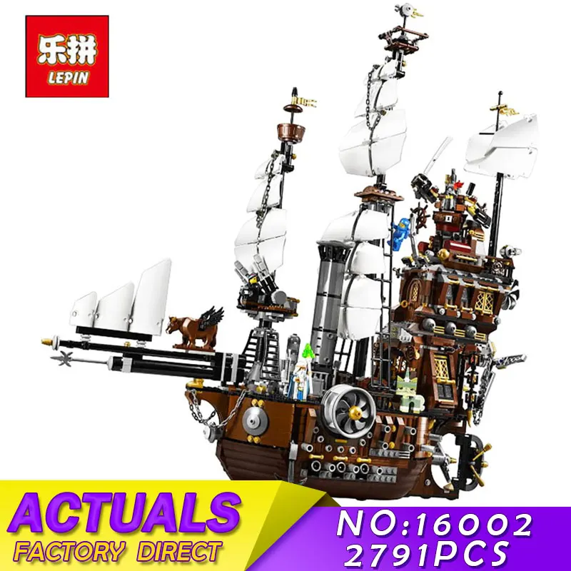 

Pirate Ship Metal Beard's Sea Cow Model LEPIN 16002 2791pcs Building Blocks Kids Bricks Toys for Children Boys Gift Compatible