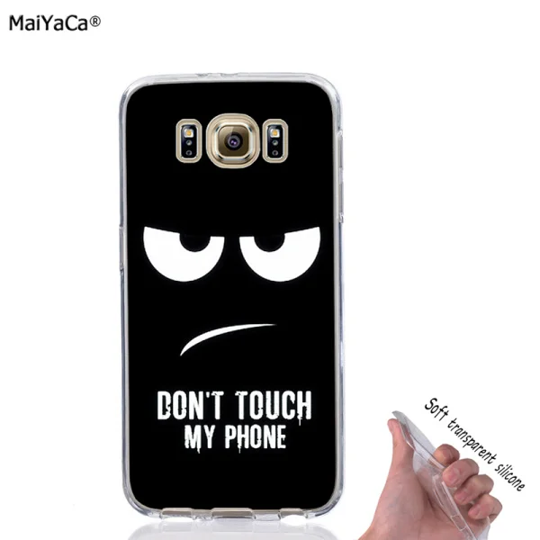 Не touch мой телефон мягкий полный силиконовый чехол для мобильного телефона Samsung S5