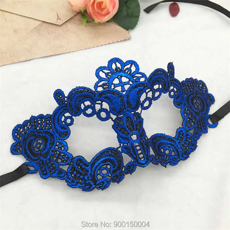 1pc Blue Sexy Lady Lace Mask Eye Mask For Masquerade Party Halloween Party Fancy Drop shipping  (31)