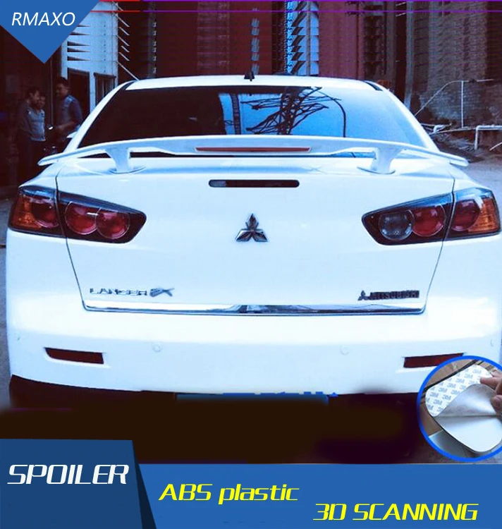 

For LANCER Spoiler TF High Quality ABS Material Car Rear Wing Primer Color Rear Spoiler For Mitsubishi LANCER Spoiler 2010-2013