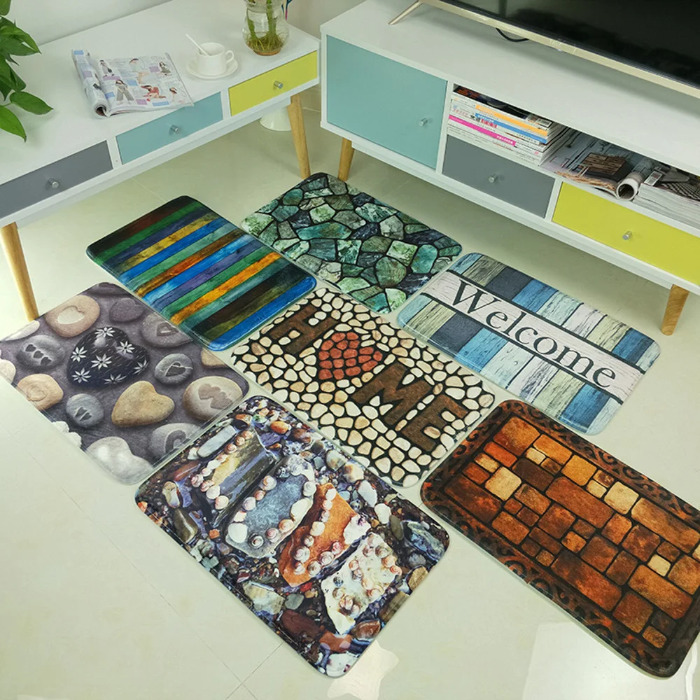 1pc Large 80 X 50cm Heavy Duty Rubber Backed Door Mat Indoor