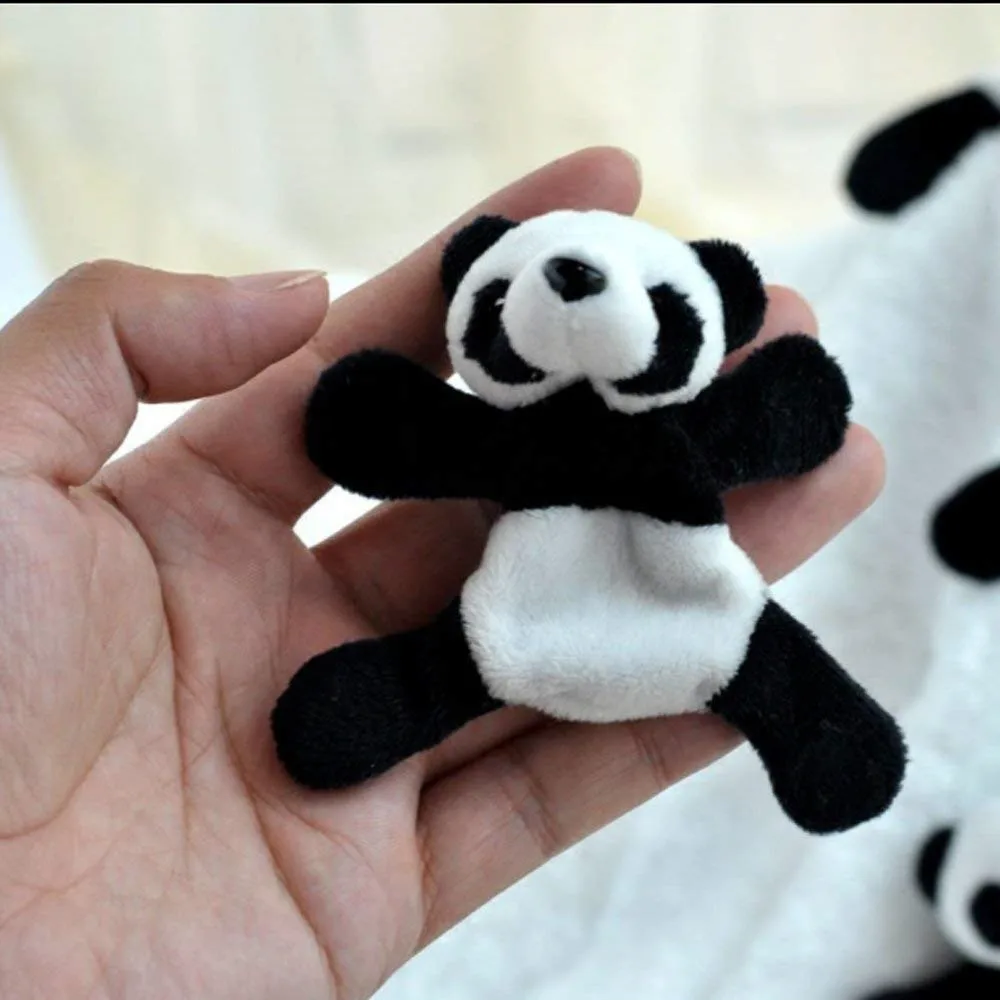 4 PCS Cute Soft Plush Panda Fridge Magnet Refrigerator Sticker Souvenir Decor Animal 3D Dry Erase Board Magnets Or Any Metal Surfaces02