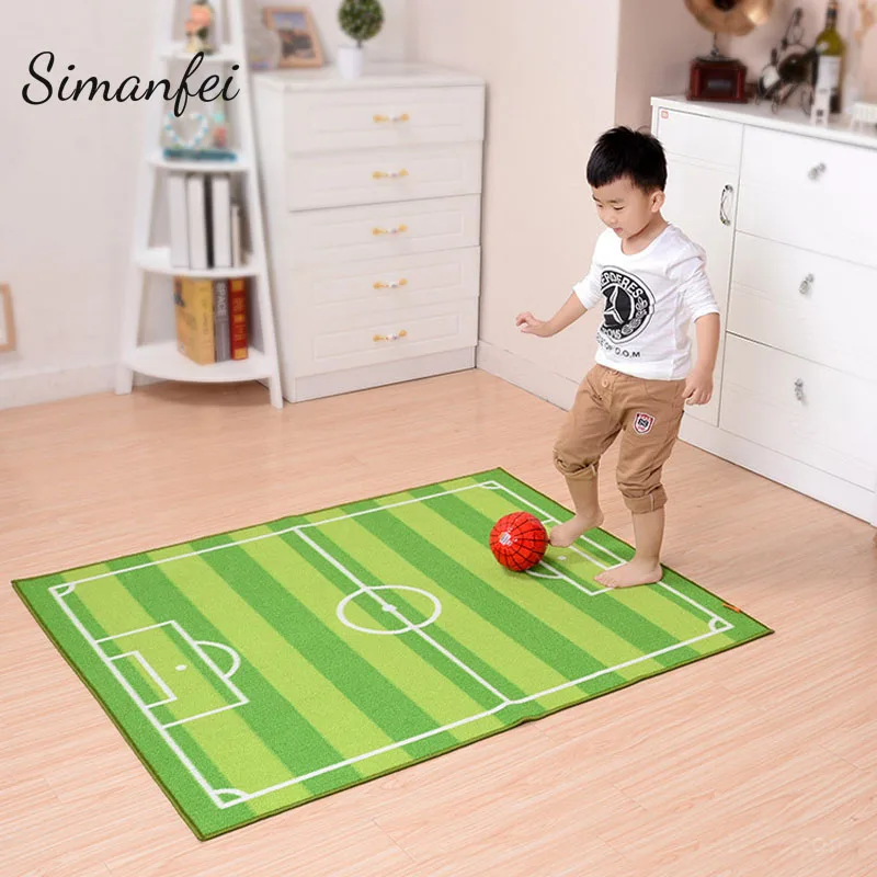 Matcha Carpets Non slip Tapis Football Field Mat Living Room Soccer Lawn Sports Kids Children's