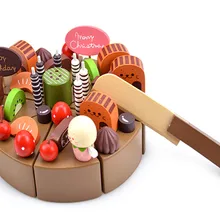 Новые Деревянные Детские Toys Шоколадный торт Детские Моделирования Toys детские Подарки