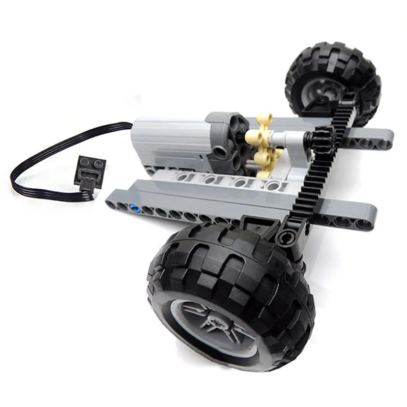 

New technology car front suspension steering system parts set and power function servo motor and wheel toy bulk kit car parts