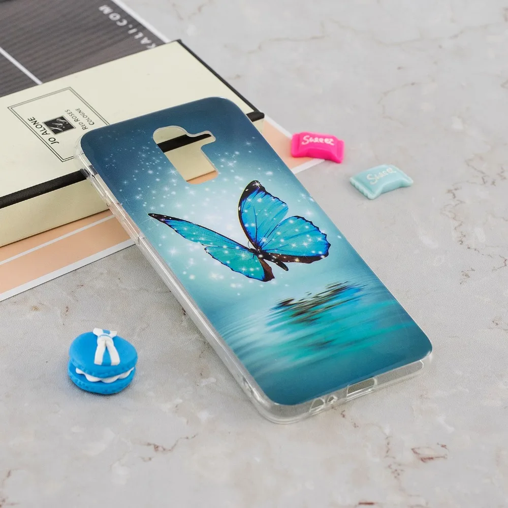 Чехол с единорогом для Galaxy J8 2018 J810F/DS силиконовый чехол Samsung J4 J6 J7 A6 Etui Telefoon