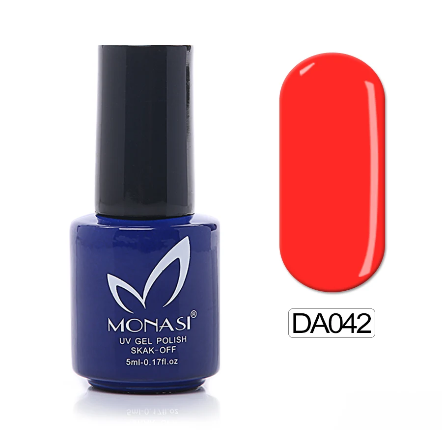 Monasi светодиодный/УФ-гель для ногтей, 290 блеск, чистые цвета, декорированные ногти, гель для рисования ногтей, впитываемый Базовый Гель-лак - Цвет: DA042