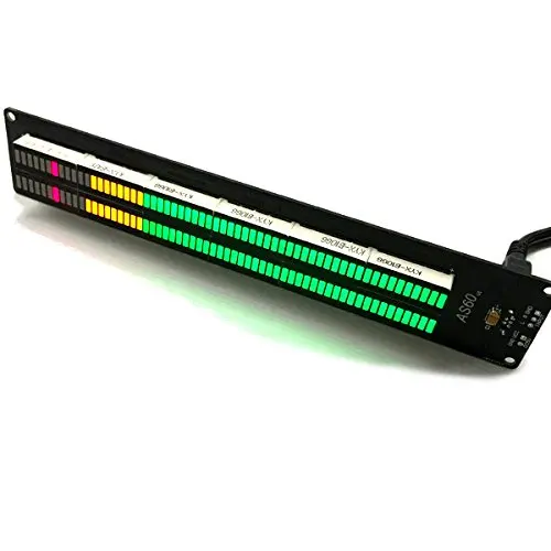 Nível de Exibição de Volume Medidor de Espectro de Música Eletrônico Faça Você Mesmo Kits 2.0 Canais 60-segmento Volume Profissional Table1pc As60 Led vu - Image 3