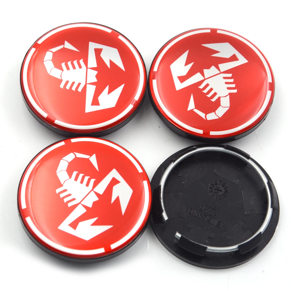 

Gzhengtong 4pcs/set Plastic 50mm Car Trucks Vehicle Wheel Center Rim Hubs Covers Red Scorpion Logo Caps Cover Car Accessories