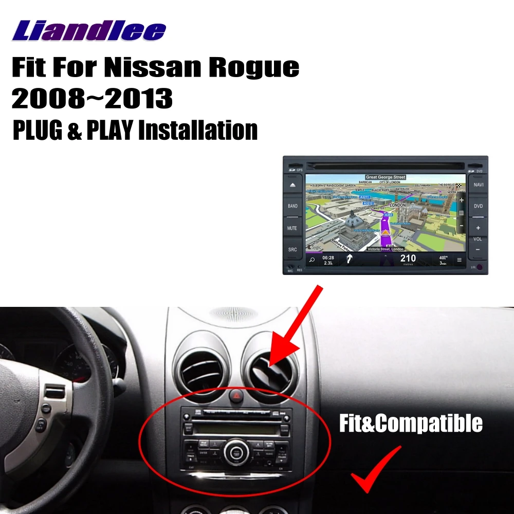Flash Deal Liandlee For Nissan Rogue 2008~2013 Android Car Radio CD DVD Player GPS Navi Navigation Maps Camera OBD TV HD screen Media 2
