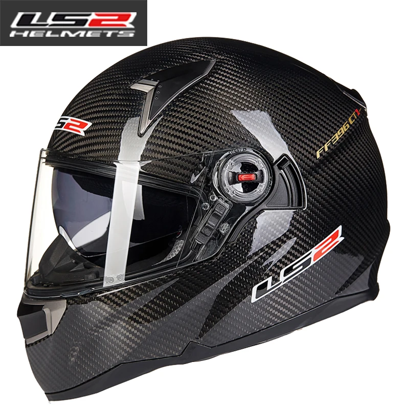2016 new Ls2 ff396 carbon fiber full face motorcycle helmet dual visor